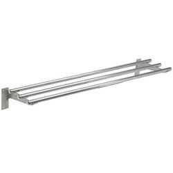 Advance Tabco TTR-4 Triumph Stationary Tubular Tray Slide, 77 3/4", Stainless, Stainless Steel, Fixed Brackets, Silver