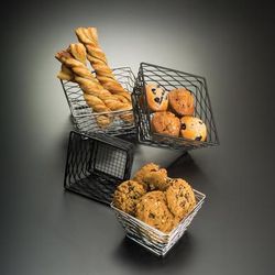 American Metalcraft BNRB68C Riser/Basket, 8x6", Chrome, Silver