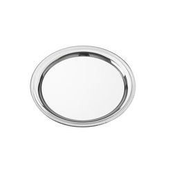 American Metalcraft SST10 10" Round Serving Tray, Stainless Steel
