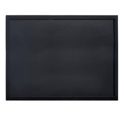 American Metalcraft WBWBL4060 Wall Chalkboard w/ White Marker - 15 3/4"W x 23 5/8"H, Black Wood Frame, White Chalk Marker