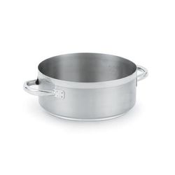 Vollrath 3307 7 qt Centurion Stainless Steel Casserole/Brazier Pan - Induction Ready, 7 Quart, Silver