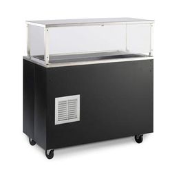 Vollrath R39738 60" Affordable Portable Cold Food Bar - (4) Pan Capacity, Floor Model, Granite, Gray, 120 V