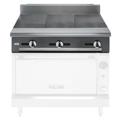 Vulcan V336H NG 36" Commercial Gas Range Top w/ 3 Hot Tops - Modular, Natural Gas, Stainless Steel, Gas Type: NG