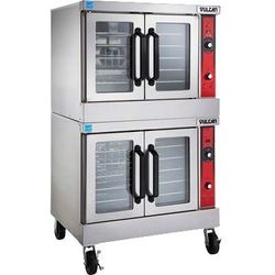 Vulcan VC66ED Bakery Depth Double Full Size Electric Commercial Convection Oven - 12.5 kW, 208v/3ph, Deep Depth, Stainless Steel