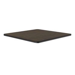 Correll CT24S-01-09 24" Square Cafe Breakroom Table Top, 1 1/4" High Pressure, Walnut, Brown, 1.25 in