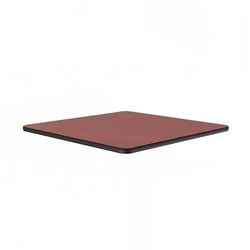 Correll CT24S-21-09 24" Square Cafe Breakroom Table Top, 1 1/4" High Pressure, Cherry, Red, 1.25 in