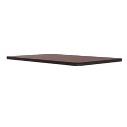 Correll CT3048-20-09 Cafe Breakroom Table Top, 1 1/4" High Pressure, 30 x 48", Mahogany, Red, 1.25 in