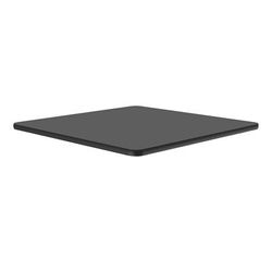 Correll CT42S-07-09 42" Square Cafe Breakroom Table Top, 1 1/4" High Pressure, Black Granite, 1.25 in