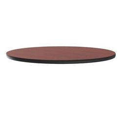 Correll CT60R-21-09 60" Round Cafe Breakroom Table Top, 1 1/4" High Pressure, Cherry, Red, 1.25 in