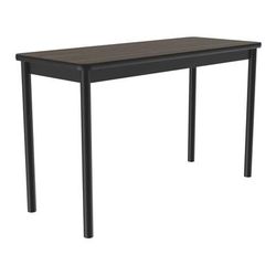 Correll LT2448-01-09-09 Economical Lab Table w/ Wear Resistant Surface & T Mold Edge, 24x48", Walnut, Brown