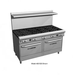 Southbend 4603DD-5R 60" 9 Burner Commercial Gas Range w/ (2) Standard Ovens, Natural Gas, Stainless Steel, Gas Type: NG