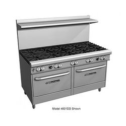 Southbend 4606AA-2CR NG 60" 5 Burner Commercial Gas Range w/ Charbroiler & 2 Convection Ovens, Natural Gas, Stainless Steel, Gas Type: NG, 115 V