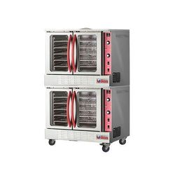 IKON IECO-2 Double Full Size Electric Commercial Convection Oven - 20kW, 208v/1ph, Stainless Steel