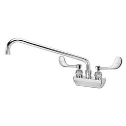 Krowne 14-414L-W-H3 Wall Mount Faucet w/ 14" Swing Spout & VR Wrist Action Handles - 4" Centers, 1.0 GPM
