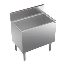 Krowne KR19-30DP-10 30" Royal Series Cocktail Station w/ 122 lb Ice Bin, Stainless Steel