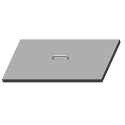 Hoshizaki HS-5072 Lift Off Cover for CRMR27 8, Stainless Steel, Stainless Steel