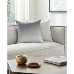 Rohit 18" Square Modern Charcoal/Lavender Throw Pillow - Boutique Rugs