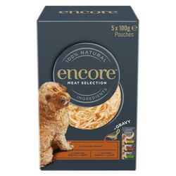 20x100g 3 Varieties Meat Selection Mixed Pack Gravy Dog Encore Wet Dog Food