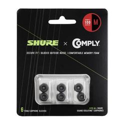 Shure 100 Series Comply Foam Sleeves for Shure Earphones (Medium, 3 Pair) EACYF1-6M