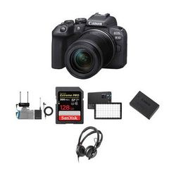 Canon EOS R10 Mirrorless Camera with 18-150mm Lens and Audio Recording Kit 5331C016