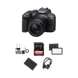 Canon EOS R10 Mirrorless Camera with 18-150mm Lens and Audio Recording Kit 5331C016