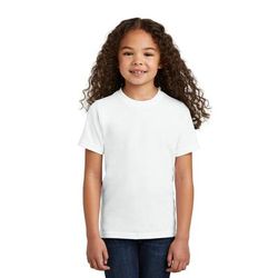 Port & Company PC330Y Youth Tri-Blend Top in White size Large | Triblend