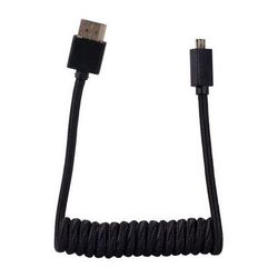 BLACKHAWK Coiled Micro HDMI to HDMI Cable (12-24", Black) BHCABLE-MICRO-HDMI-FULL-HDMI COILED