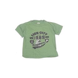 Singapore Collection Short Sleeve T-Shirt: Green Tops - Kids Boy's Size Medium