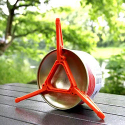 Outdoor Folding Gas Can Holder Tripod High Hardness Folding Gas Can Holder Gas Can Holder Camping Stove Bottle Holder Camping