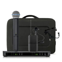 BLX288/P58 professional wireless vocal microphone UHF system kit handheld for karaoke stage performance church speech