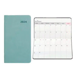 A6 PU notebook Agenda Planner inglese mensile Planner forniture blocco note Cute School Schedule