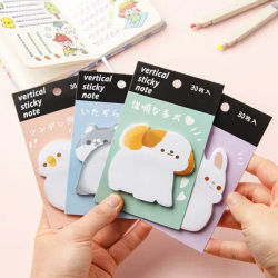 30 fogli/set Kawaii Animal Butt N Times Sticky Notes To Do List Planner Sticker notepad forniture