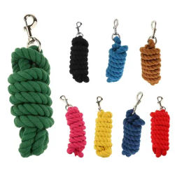 20mm Extra Thick 2.5m Horse Leading Ropes Cotton Weave Equestrian Rein Halters Braided Horse Rein Chain Bridle Leading Leash