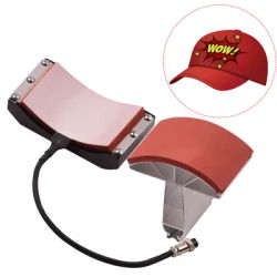 Hat Cap Press Mat Pad Heating Transfer Attachment Silica Gel 110V/220V for Heat Press Machine Hat Heating Machine