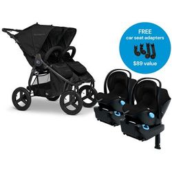 Bumbleride Indie Twin + Clek Liing Twin Travel System - Black / Pitch Black