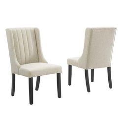 Renew Parsons Fabric Dining Side Chairs - Set of 2 - East End Imports EEI-4245-BEI
