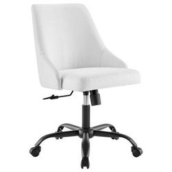 Designate Swivel Upholstered Office Chair - East End Imports EEI-4371-BLK-WHI