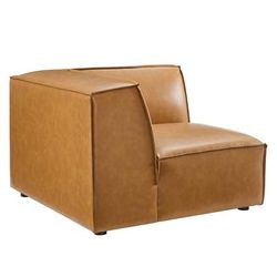 Restore Vegan Leather Sectional Sofa Corner Chair - East End Imports EEI-4494-TAN