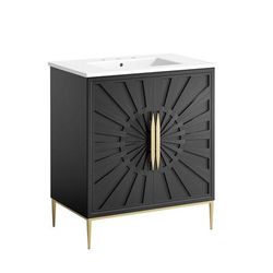 "Awaken 30" Bathroom Vanity - East End Imports EEI-6293-WHI-BLK"