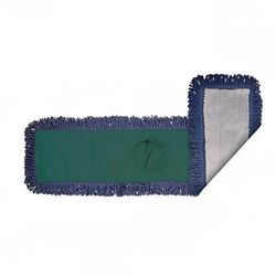 Clean Up MFDM60GN 60" Pocket Dust Mop Head Only - Gray/Navy w/ Green Canvas Back, Multi-Colored