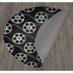 FILM TO REEL CHARCOAL Home Theater Mat By Kavka Designs