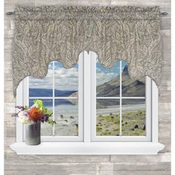 Artissimo 2 Piece Duchess Valance by Ellis Curtains in Pewter