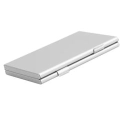 Supporto per scatola di memoria in alluminio argento per schede Micro SD da 24 TF