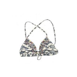 Lucky Brand Swimsuit Top Gray Camo Swimwear - Women's Size Small