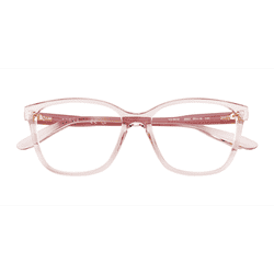Female s square Transparent Pink Plastic Prescription eyeglasses - Eyebuydirect s Vogue Eyewear VO5518