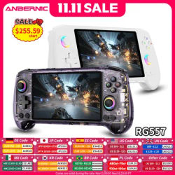 ANBERNIC RG557 Handheld Game Console 5.48" AMOLED Screen Dimensity 8300 Android Retro Video Player Supports FOTA WIFI Streaming