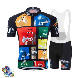 2024 New M Bean Team maglia da ciclismo manica corta Set traspirante MTB Mountain Racing Bike Jersey