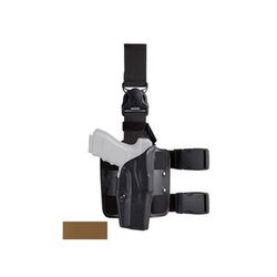 Safariland Model 6385 Als Omv Tactical Holster W/ Quick Release Leg Strap For Glock 19 W/ Light Coyote Brown - 1209308