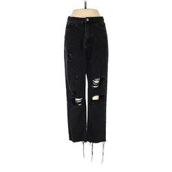 Missguided Jeans - High Rise: Black Bottoms - Women's Size 4 Petite