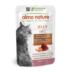 6x55g Tuna Fillet with Shrimps Jelly Pouches HFC Almo Nature Wet Cat Food